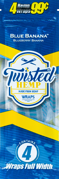 Photograph of product: Twisted Hemp Wraps | Blue Banana