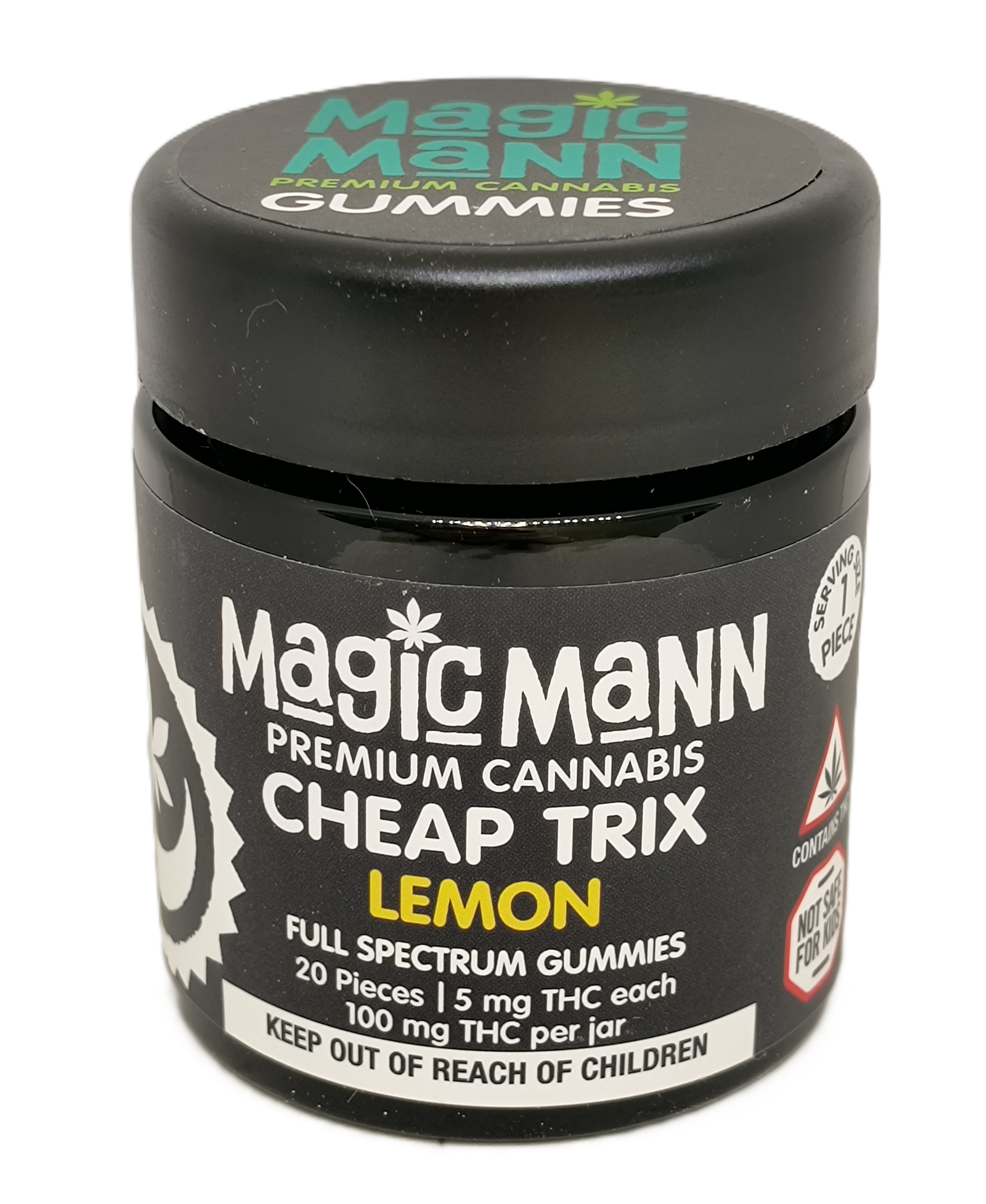 Photograph of product: Cheap Trix Lemon Gummies | 100mg TH-oui | Magic Mann