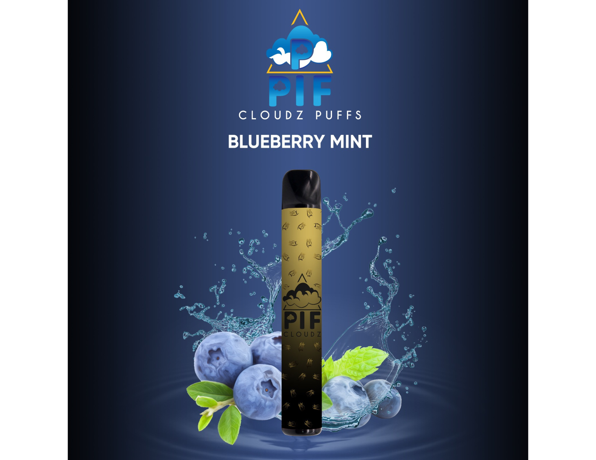 Photograph of product: PIF Cloudz Puffs- Blueberry Ice