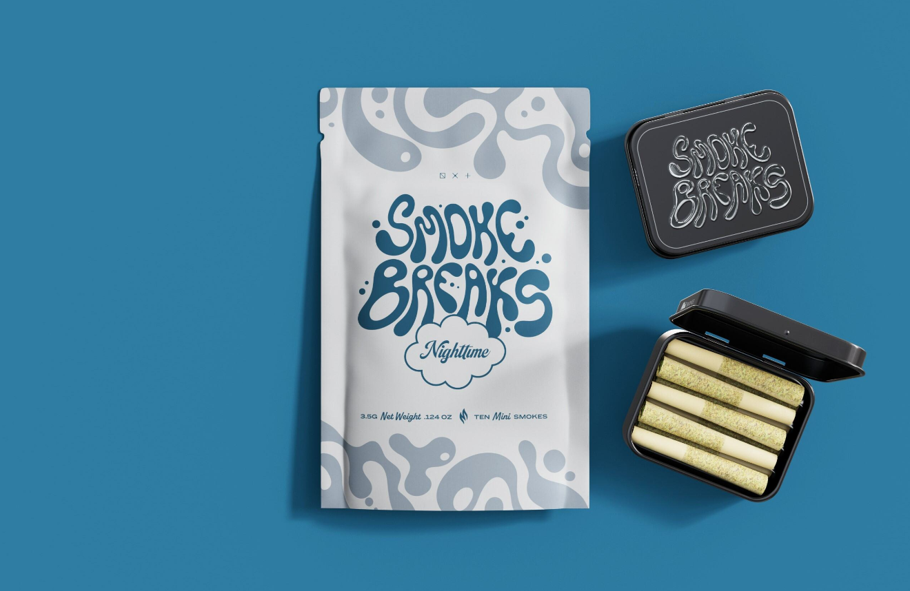 Photograph of product: Pre-Roll Pack | Smoke Breaks | Washington Apple 10pk | .35g each