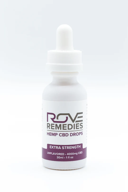 Photograph of product: Unflavored Extra Strength - Rove Remedies - 4000mg CBD Tincture
