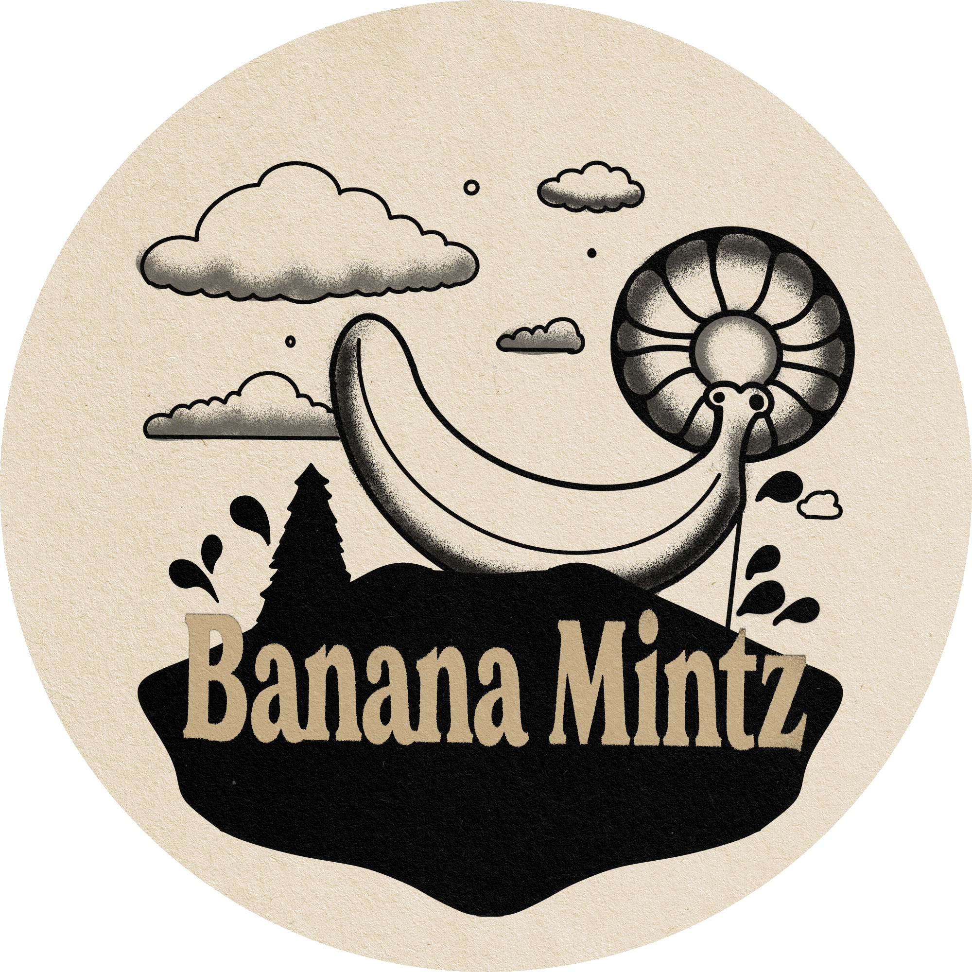 Photograph of product: Banana Mintz 1 gram pre-roll