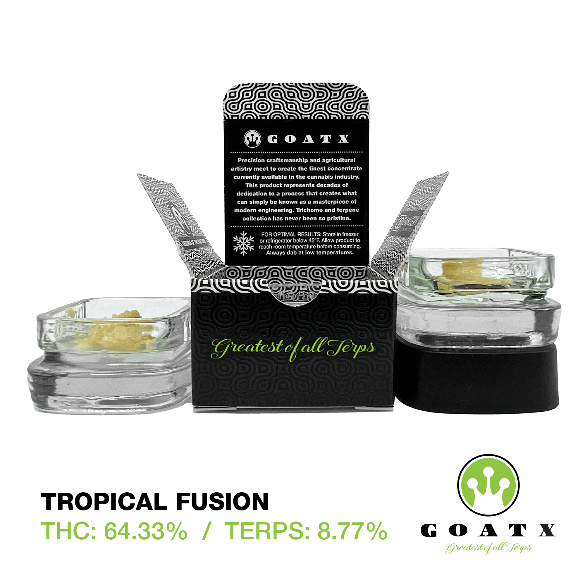 Photograph of Product: GOATX - 1.0g Live Rosin - Tropical Fusion