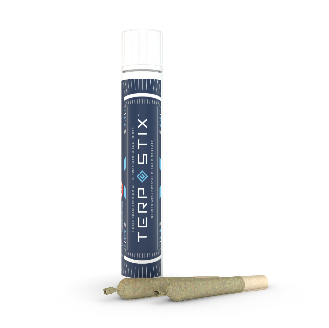 Photograph of product: Infused Pre-Roll Pack | Terp Stix | Strawberry Haze [2pk] | .5g each