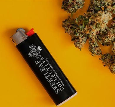 Photograph of product: SweetLeaf Lighter: COMPASSION - MULTI-COLORED Lighter