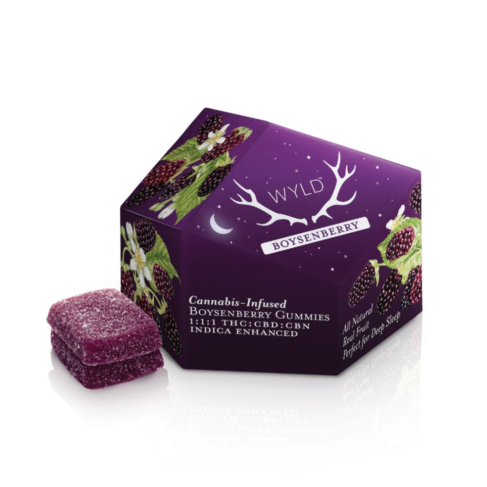 Photograph of product: BOYSENBERRY 1:1:1 TH-oui:CBD:CBN - WYLD