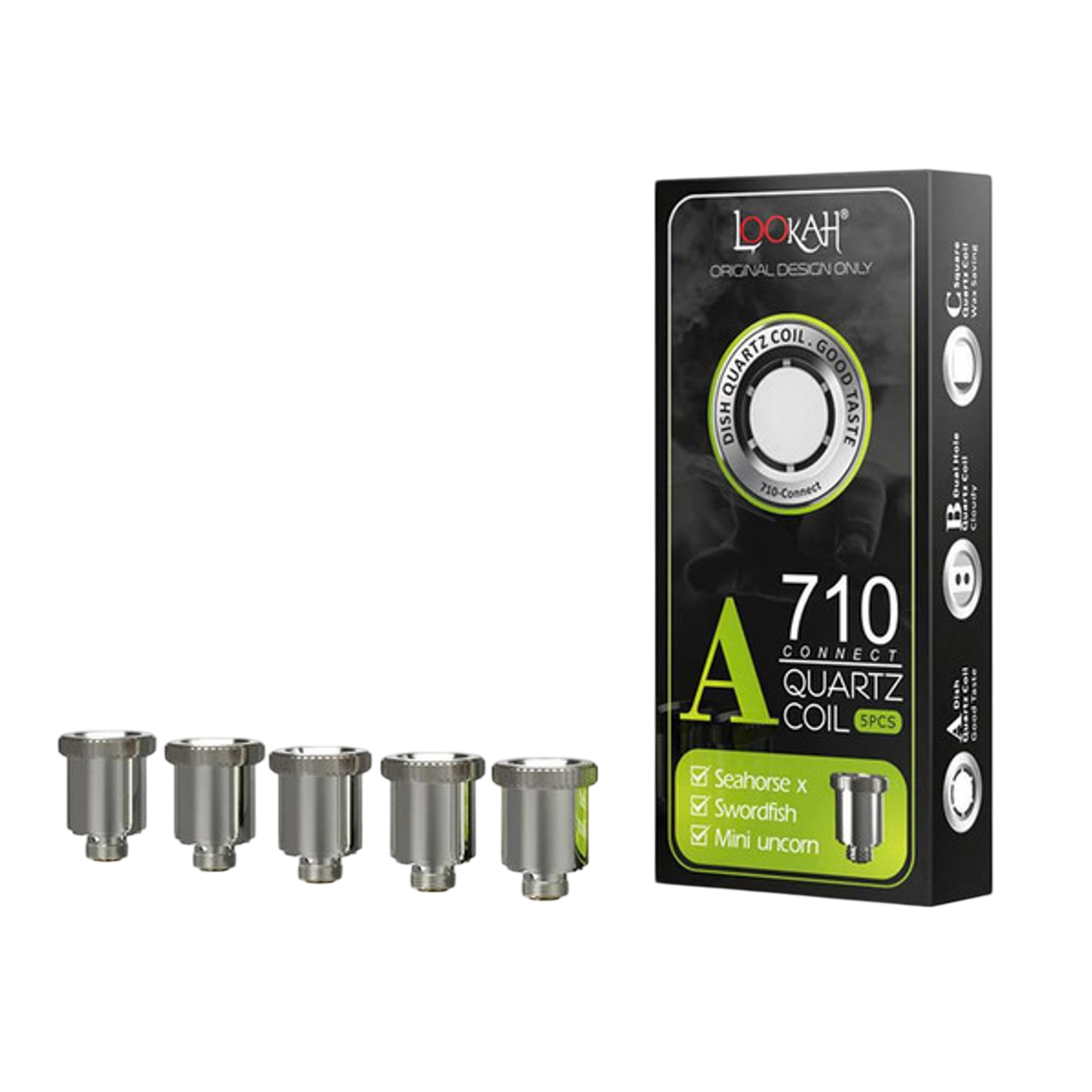 Photograph of product: Lookah 710-A Dish Quartz Heating Element for Dragon-Egg, Mini Unicorn, Swordfish 5pk