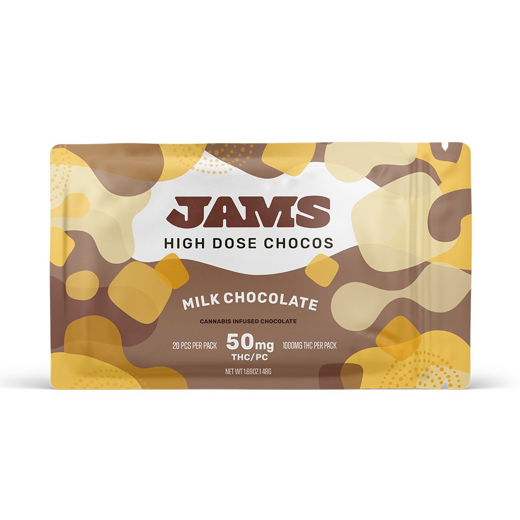 Photograph of Product: Choco's Milk Chocolate 1000mg (20-Pack | 50mg Each)