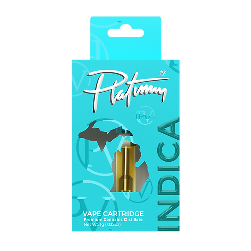 Photograph of product: Platinum Vape - Honolulu Blue Cartridge 1g