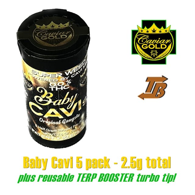 Photograph of product: Original Gangsta | Baby Cavi | 5Pk Prerolls - 