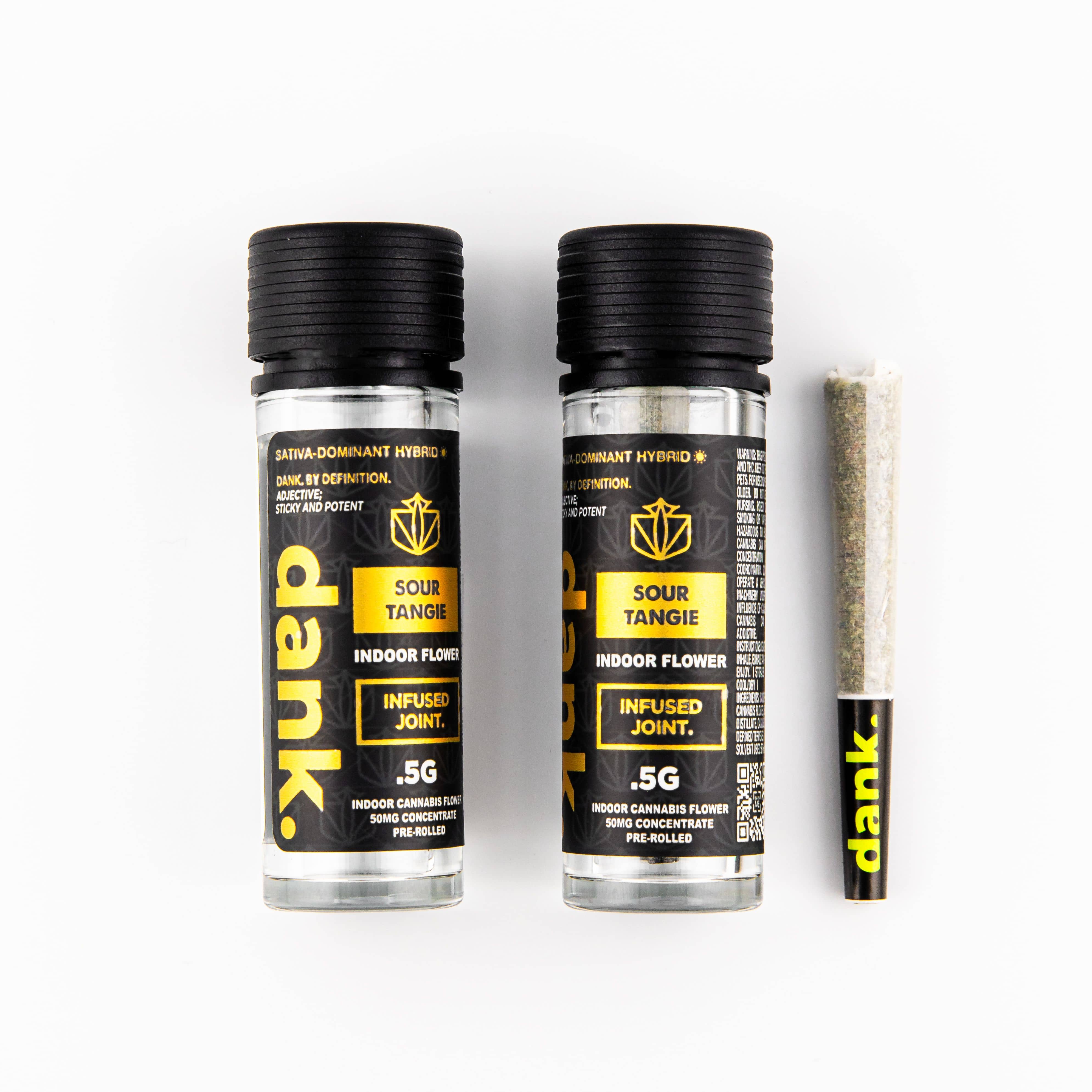 Photograph of product: Dank- Sour Tangie - Mini Infused Pre Roll