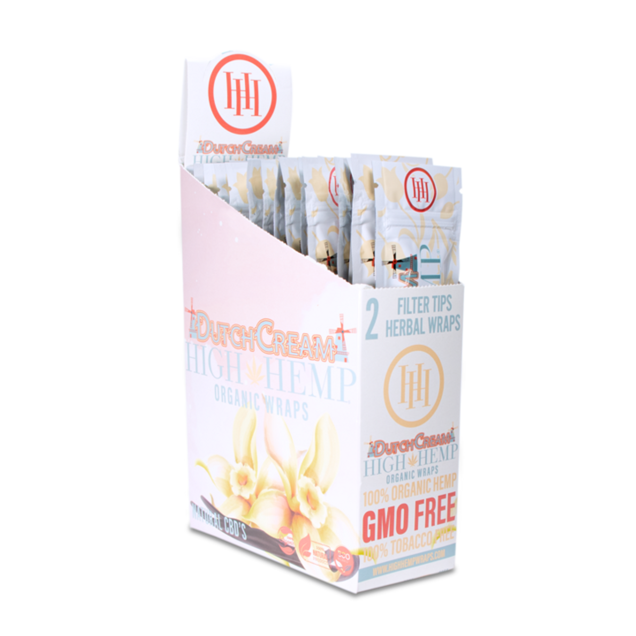 Photograph of product: High Hemp | Dutch Cream Organic Hemp Wraps | 2 per Pouch