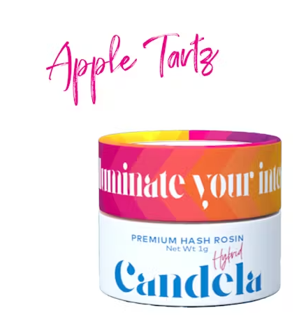 Photograph of product: Candela - Live Rosin 1g - Apple Tartz - Hybrid