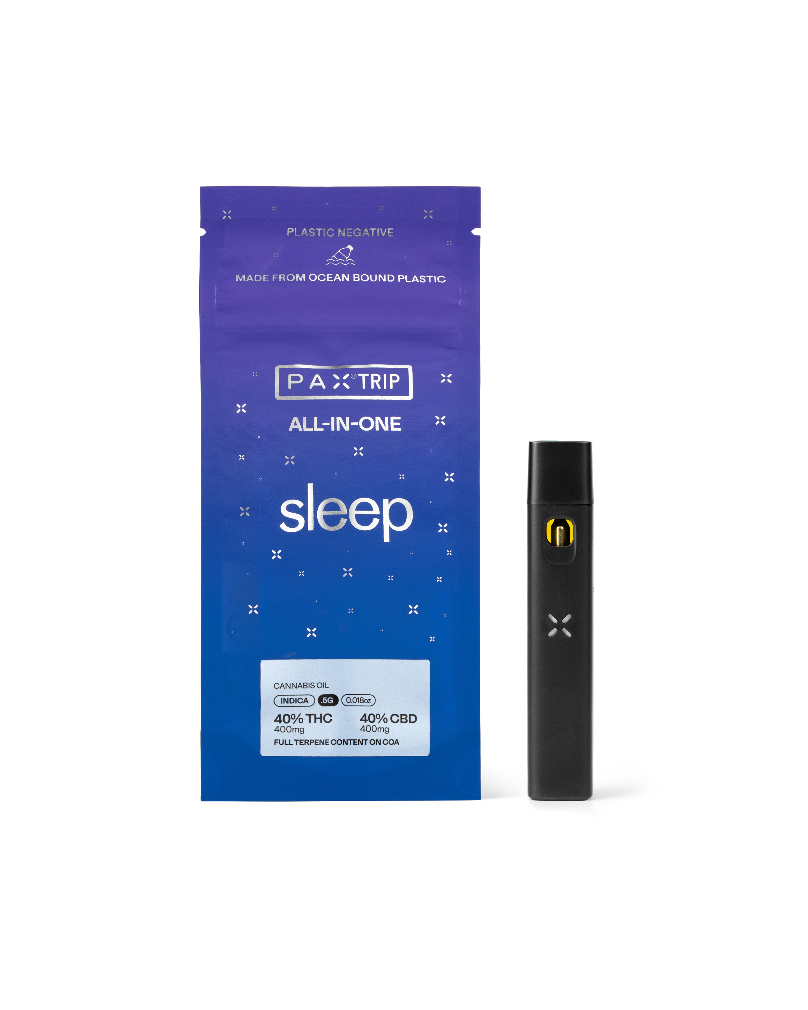 Photograph of Product: SLEEP Trip | .5 g AIO
