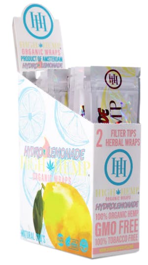 Photograph of product: High Hemp | Hydro Lemonade Hemp Wrap 2pk