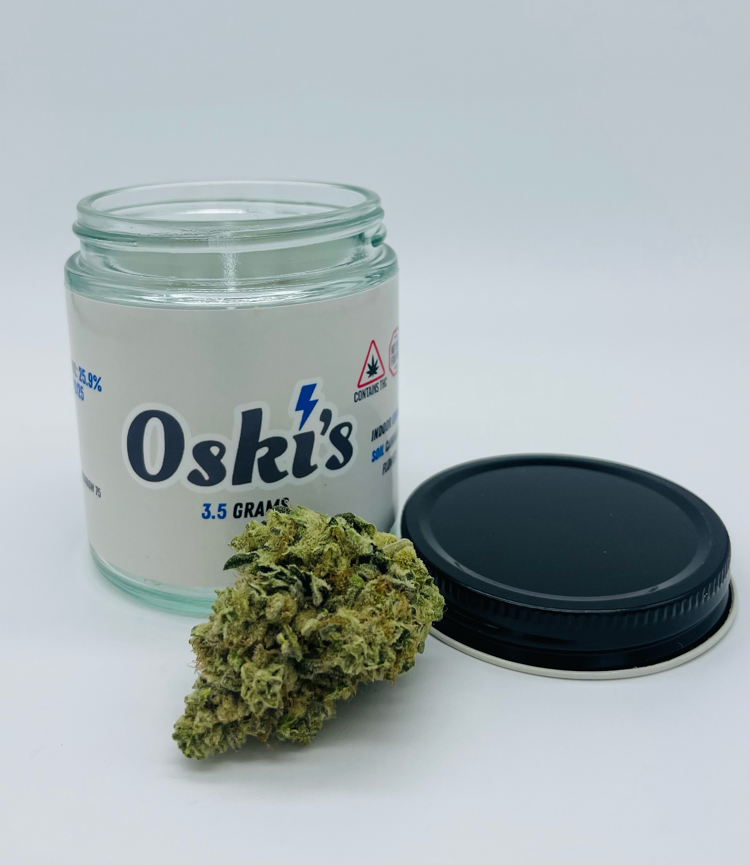 Photograph of product: Oski's |  Lightspeed | Flower | 3.5g | 21.9% TH-oui