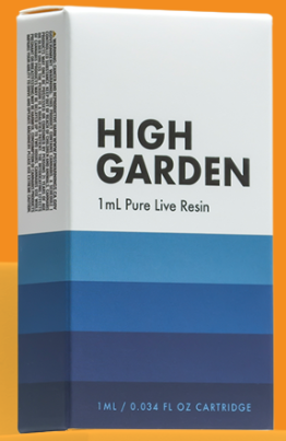 Photograph of product: High Garden | Grandaddy Purple | Oui'd | 1 mL Resin 510 Vape Cart