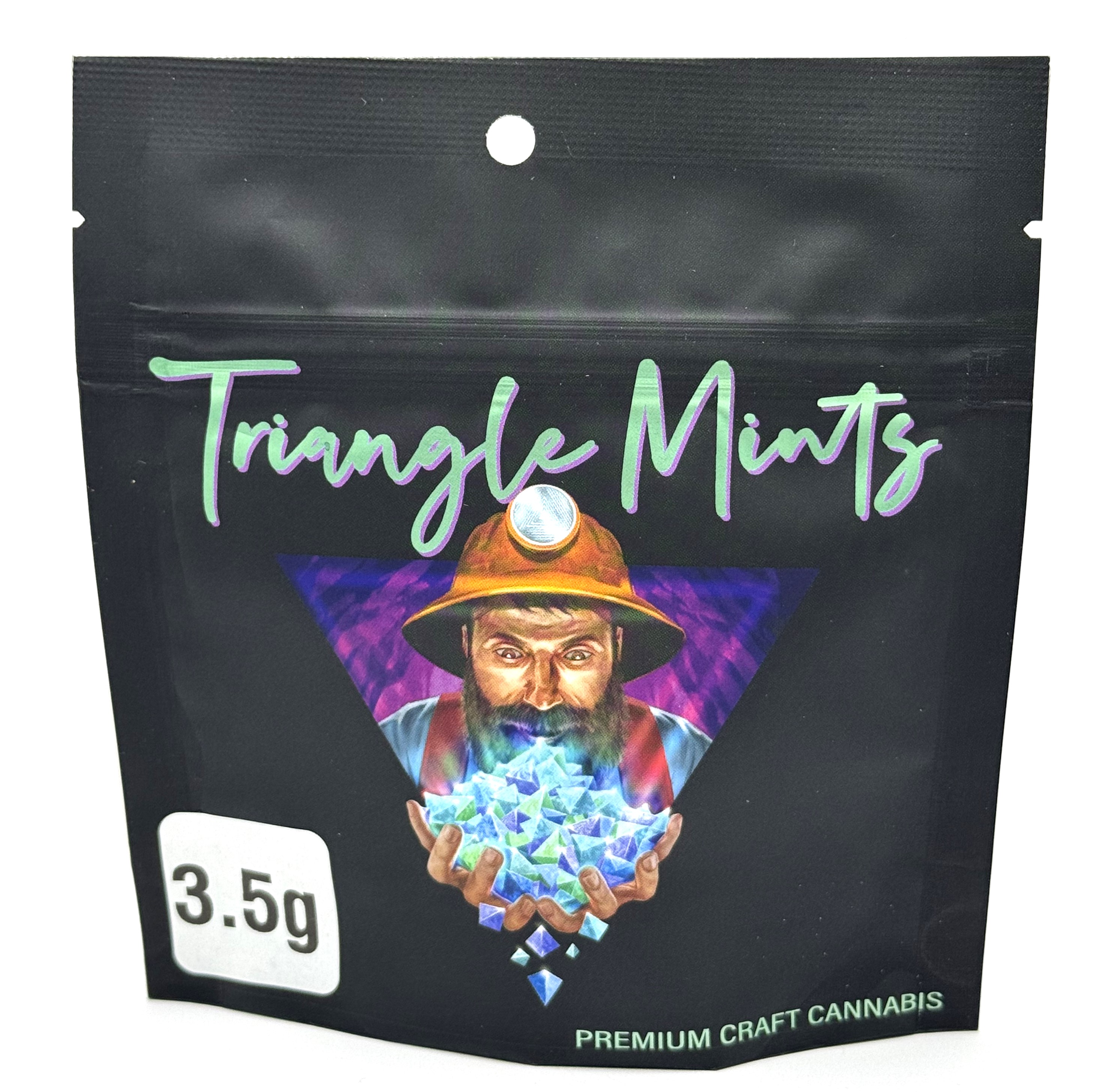 Photograph of Product: HOG | Triangle Mints | 3.5g Bag