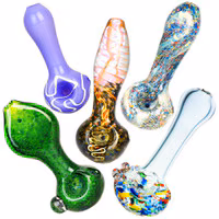Photograph of product: AFG | Worked Style Spoon Pipe | Assorted Styles | 3.5"