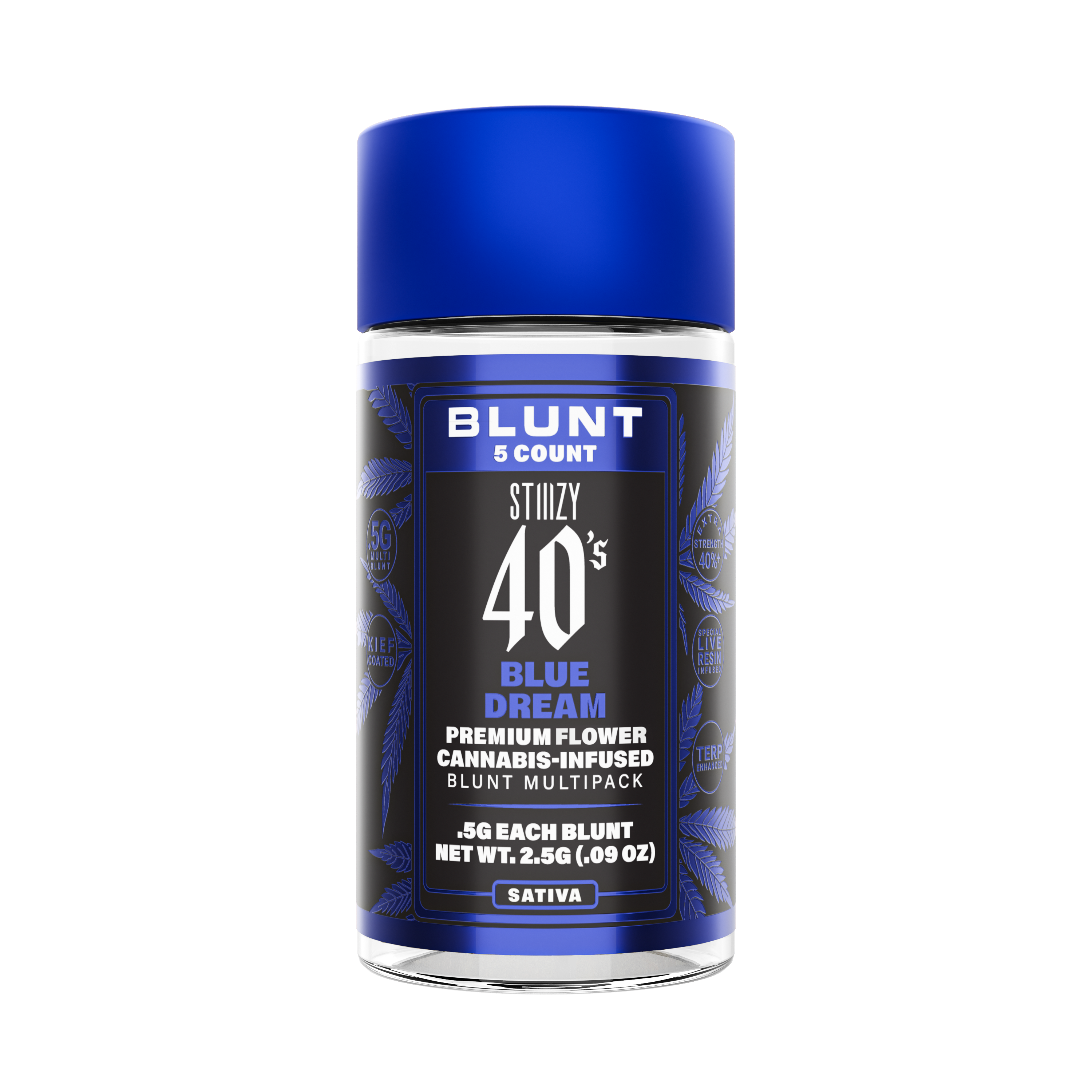 Photograph of product: 40's Infused Blue Dream Mini Blunts 2.5g (0.5g ea | 5-Pack)
