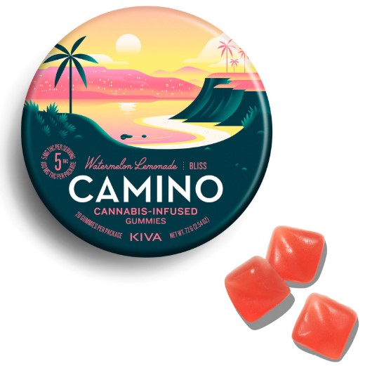 Photograph of product: Camino - Watermelon Lemonade - 200mg Gummies (10x20mg)