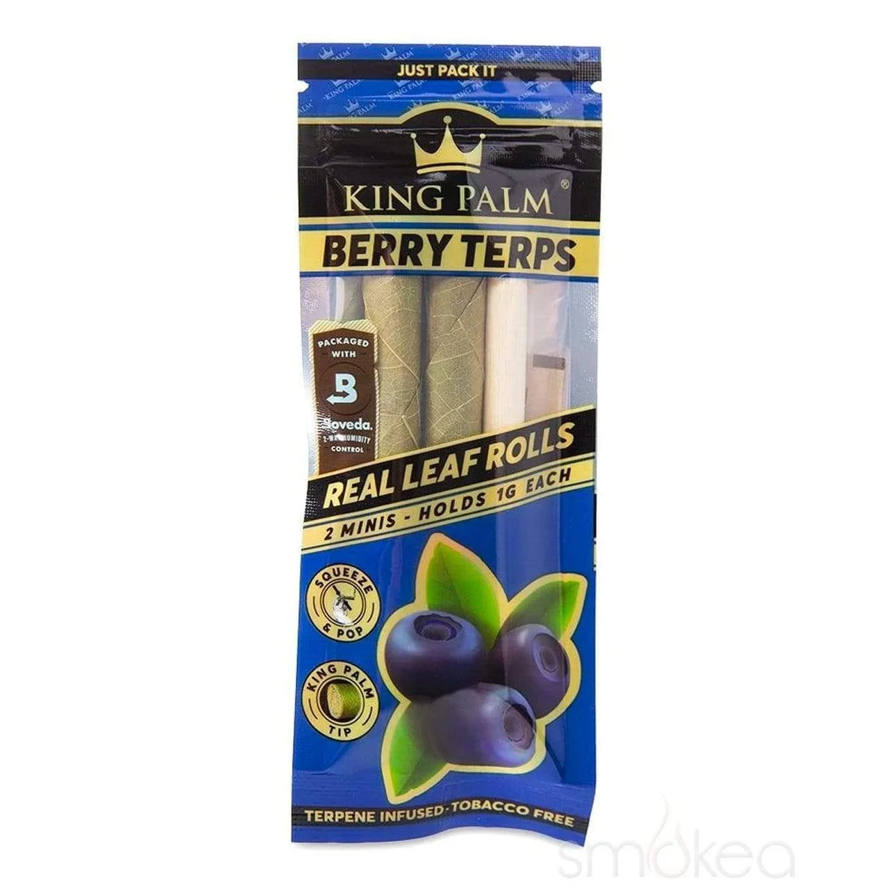 Photograph of product: King Palm Minis - Blueberry - 2pk