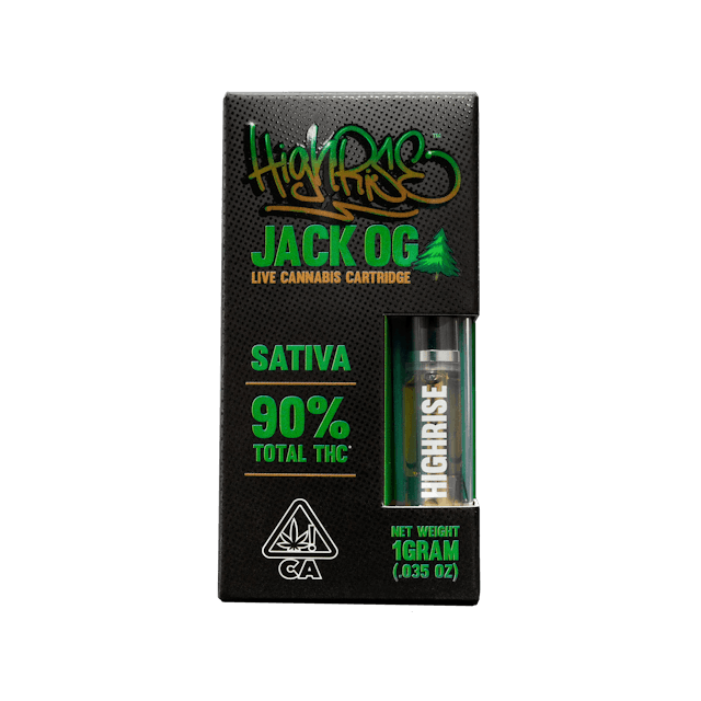Photograph of product: Promo Jack OG 1g ** must buy two full priced Highrise 1g carts to receive 1 promo unit*** - 