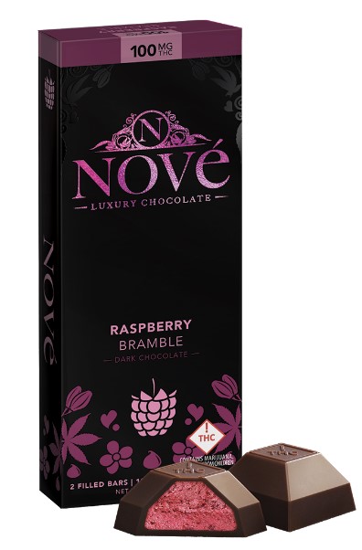 Photograph of product: Raspberry Dark Chocolate Bar