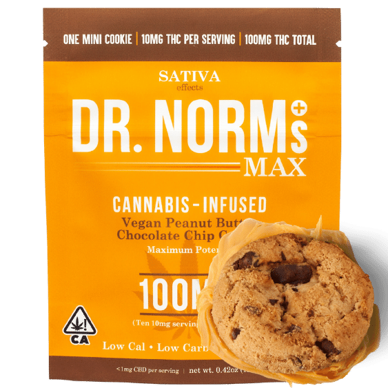 Photograph of product: Dr. Norms | Cookie 100mg (Max) | S | Peanut Butter Chocolate Chip (Single)