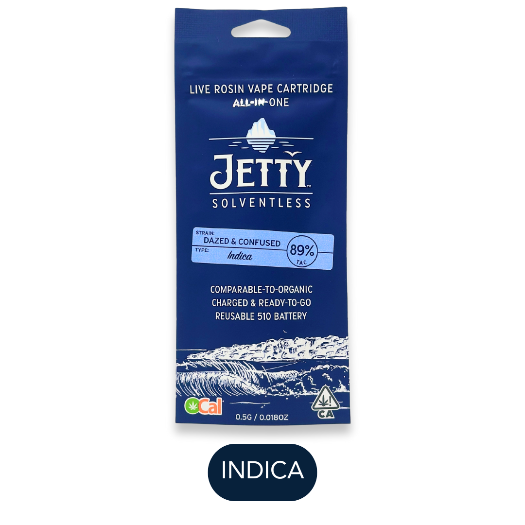 Photograph of product: Jetty - Solventless - Dazed & Confused - RTU - 0.5g