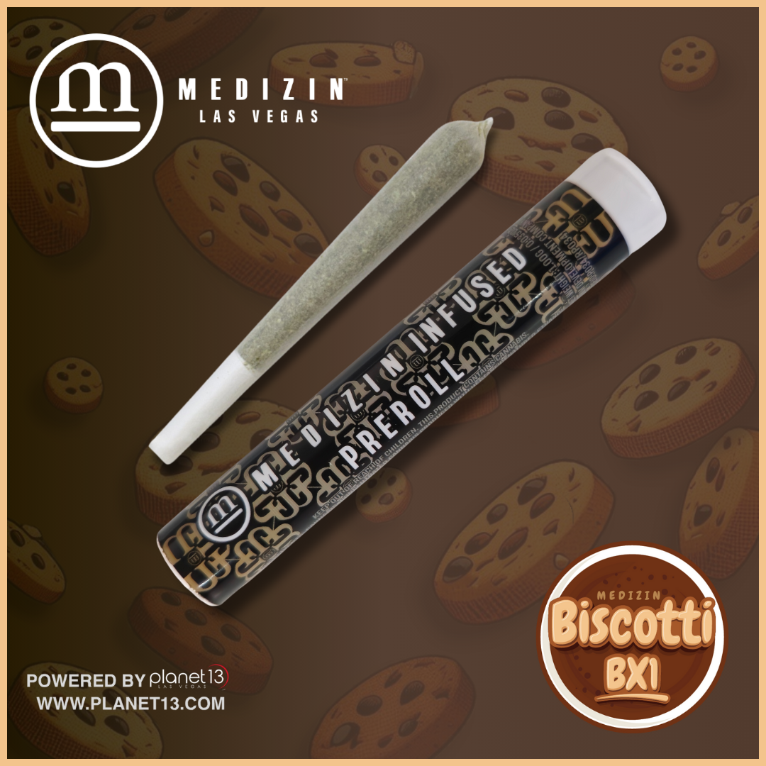 Photograph of product: Medizin Biscotti BX1 1g Infused Preroll
