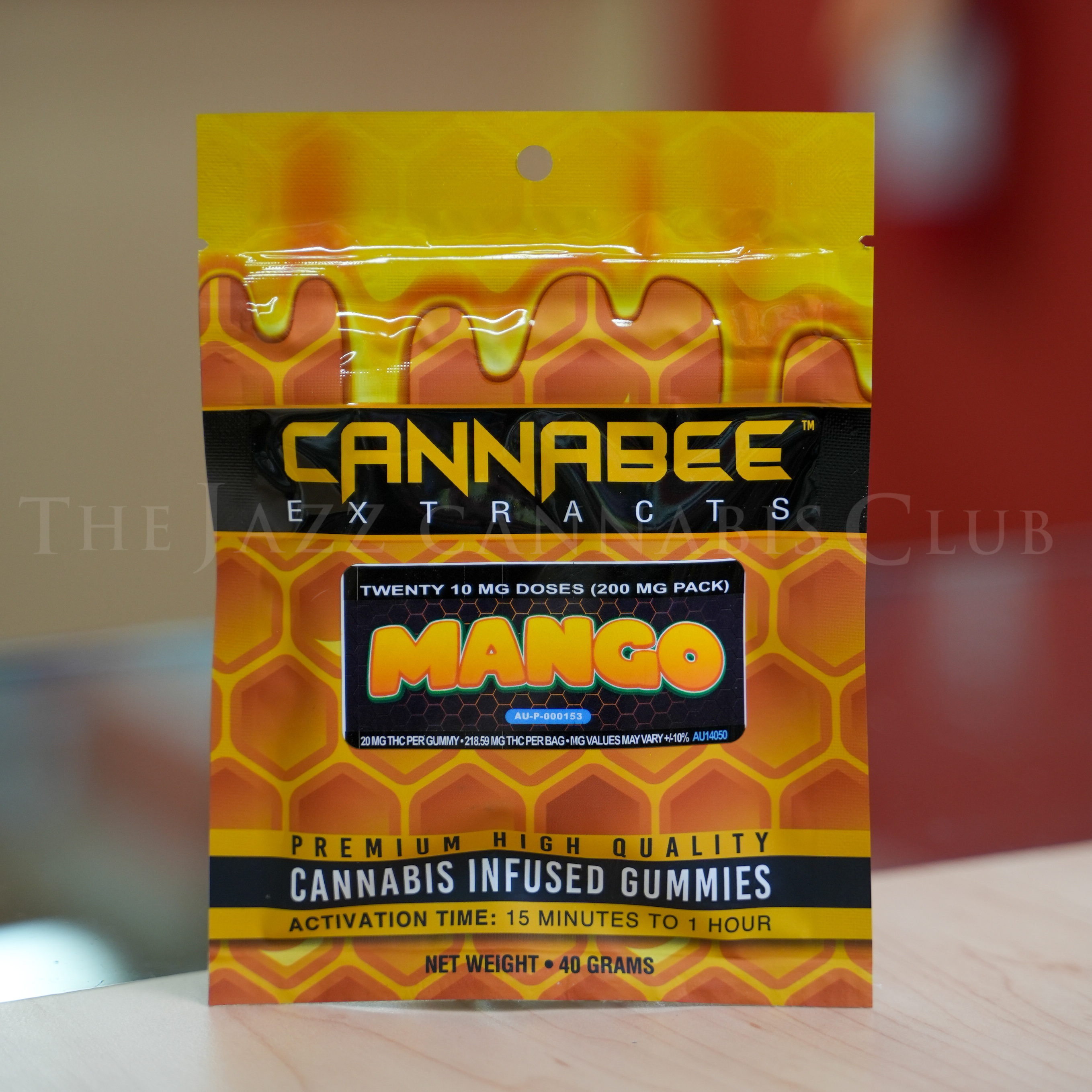 Photograph of product: Cannabee Extracts - Mango 200mg Gummies (20mg x 10)