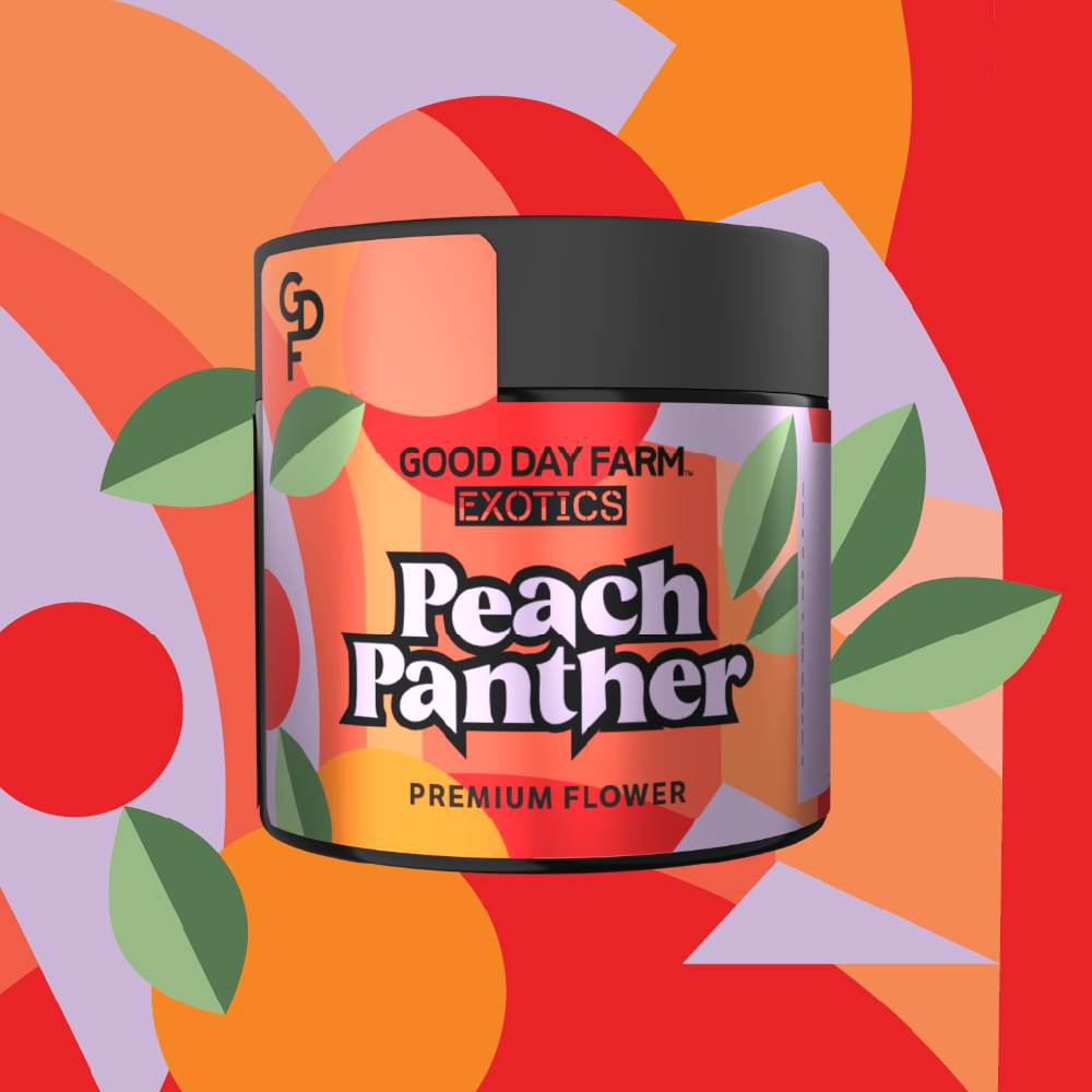 Photograph of product: GDF: Flower | Peach Panther | 3.5g