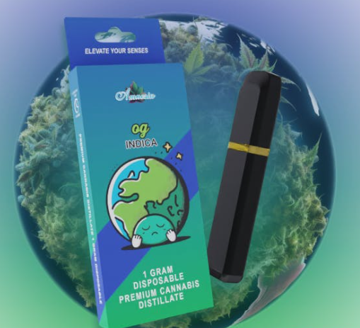 Photograph of product: Amnesia: OG 1g Vape Disposable