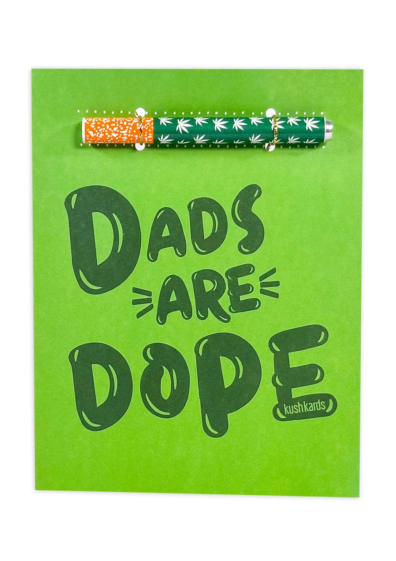 Photograph of product: Kush Kard Dope Dad One Hitter Greeting Card