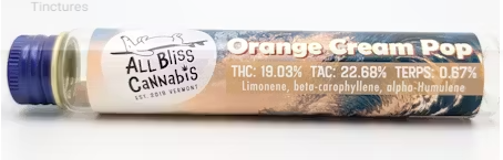 Photograph of product: All Bliss Oui'd | Orange Cream Pop | Pre-Roll l