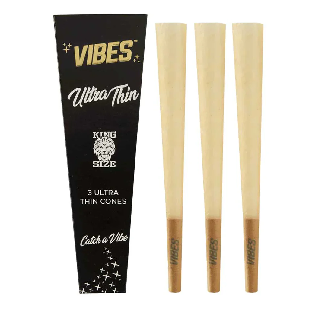 Photograph of product: Cones (King Size) - Vibes (Ultra Thin) 3PK