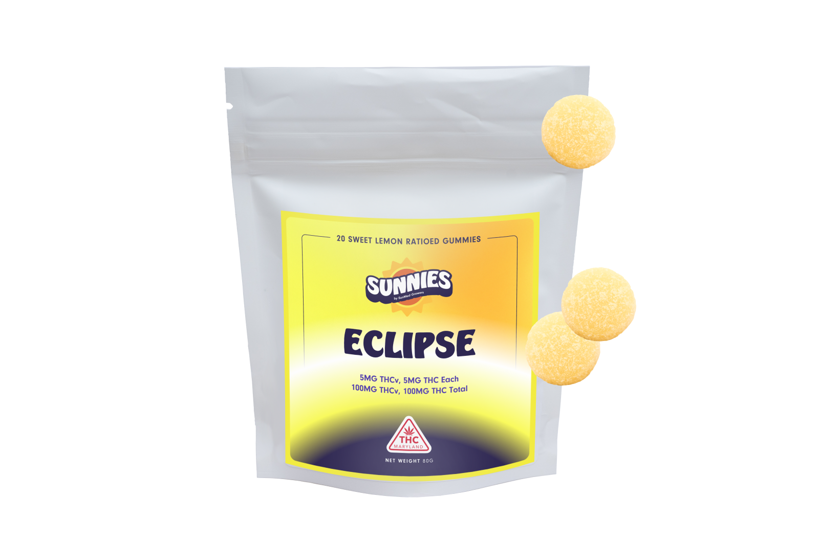 Photograph of product: Sunnies Eclipse Gummies 1:1 TH-oui:TH-ouiv