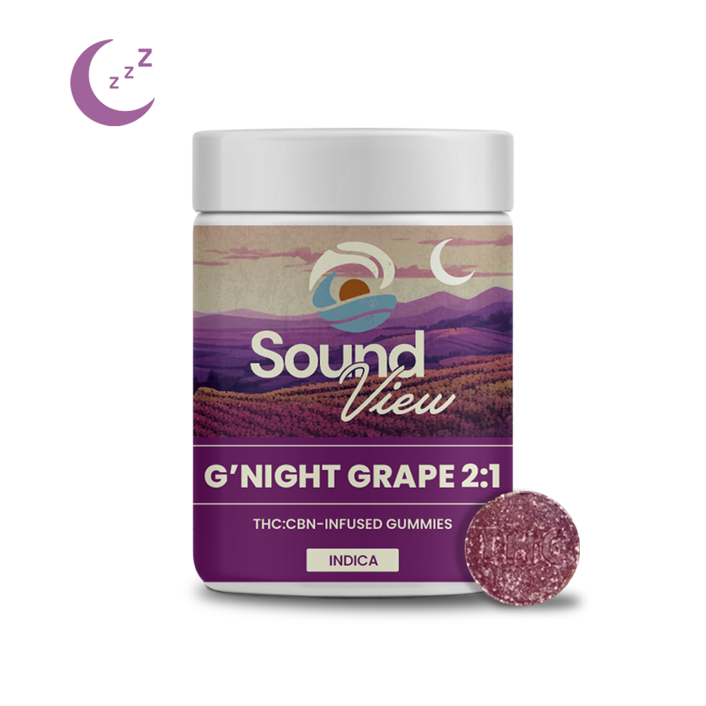 Photograph of product: SV G'Night Grape 2:1 CBN Gummies T99.2mg C51.8mg (I) 00088