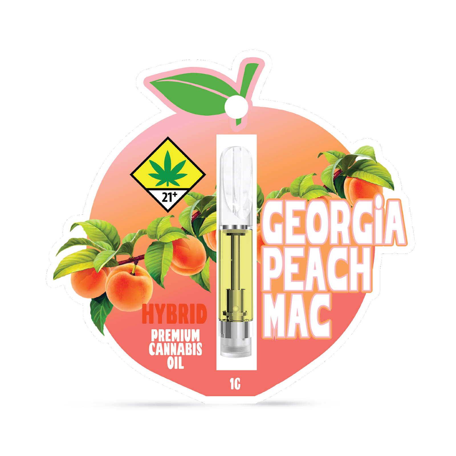 Photograph of Product: Georgia Peach MAC Cartridge | 1000mg