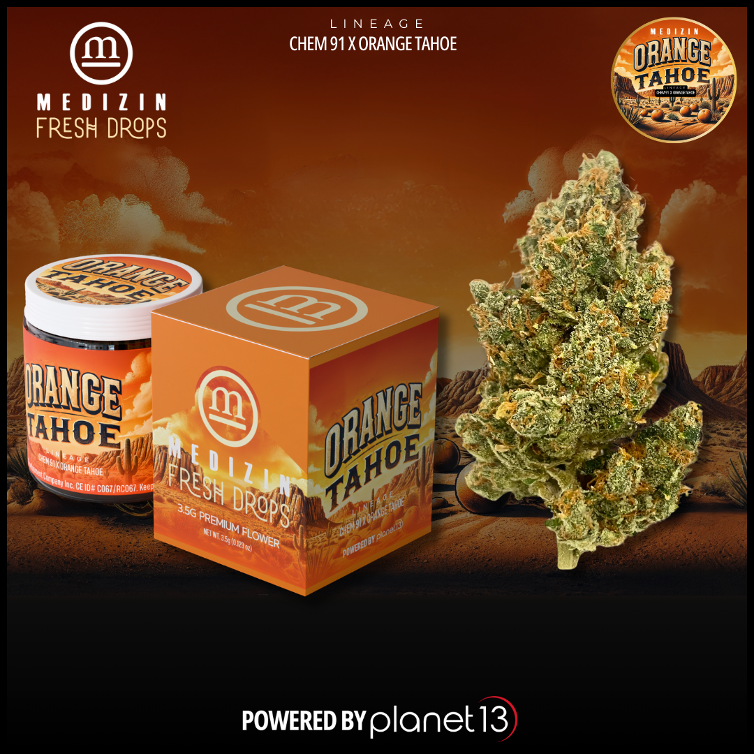 Photograph of product: Medizin Fresh Orange Tahoe 3.5g Prepack