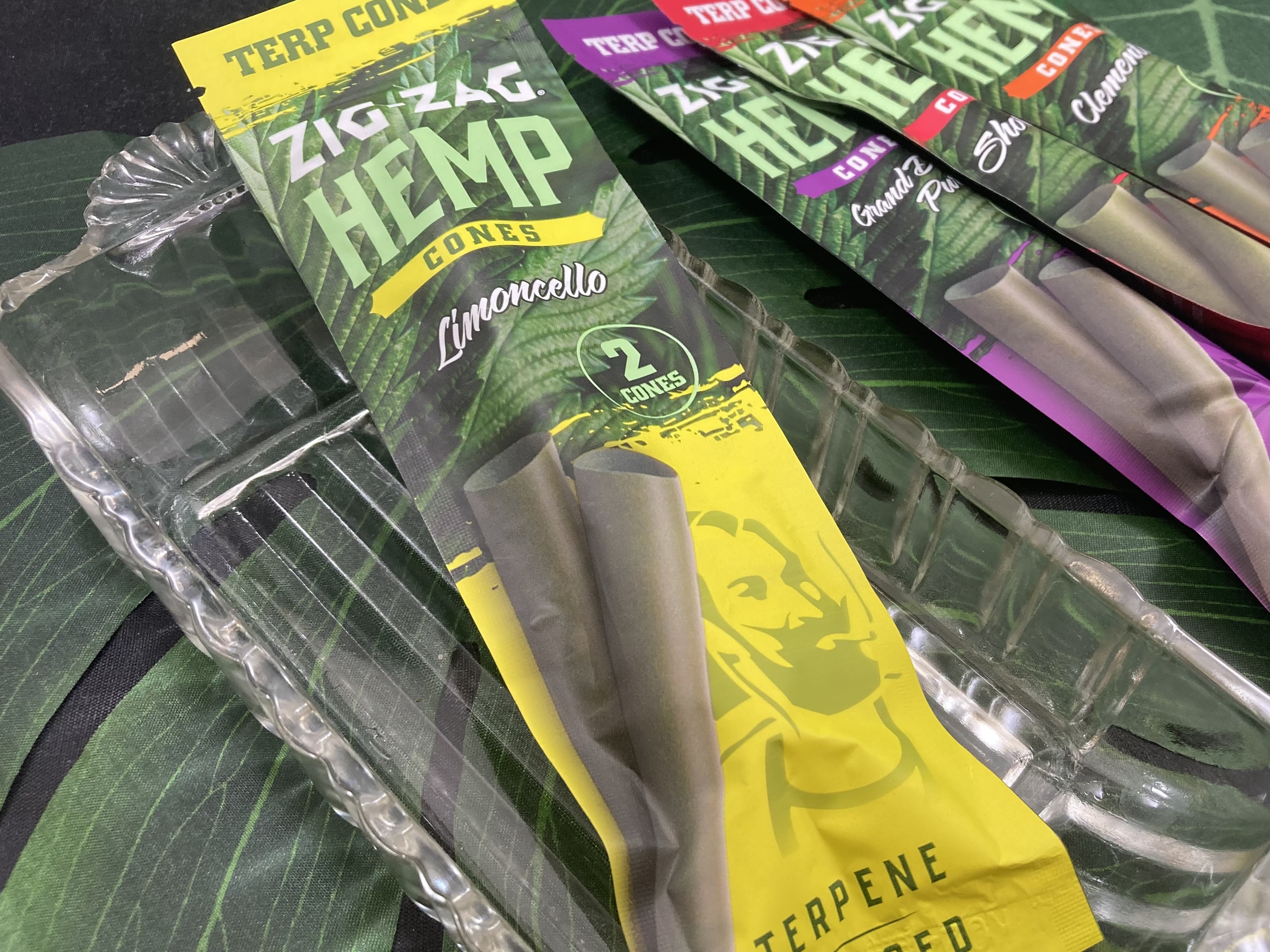 Photograph of product: Zig Zag Terpene Infused Hemp Cones Limencello 2pk