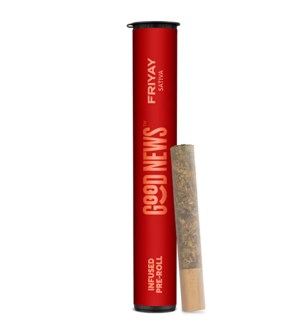 Photograph of product: Good News Infused Pre-Roll Friyay Watermelon (S)