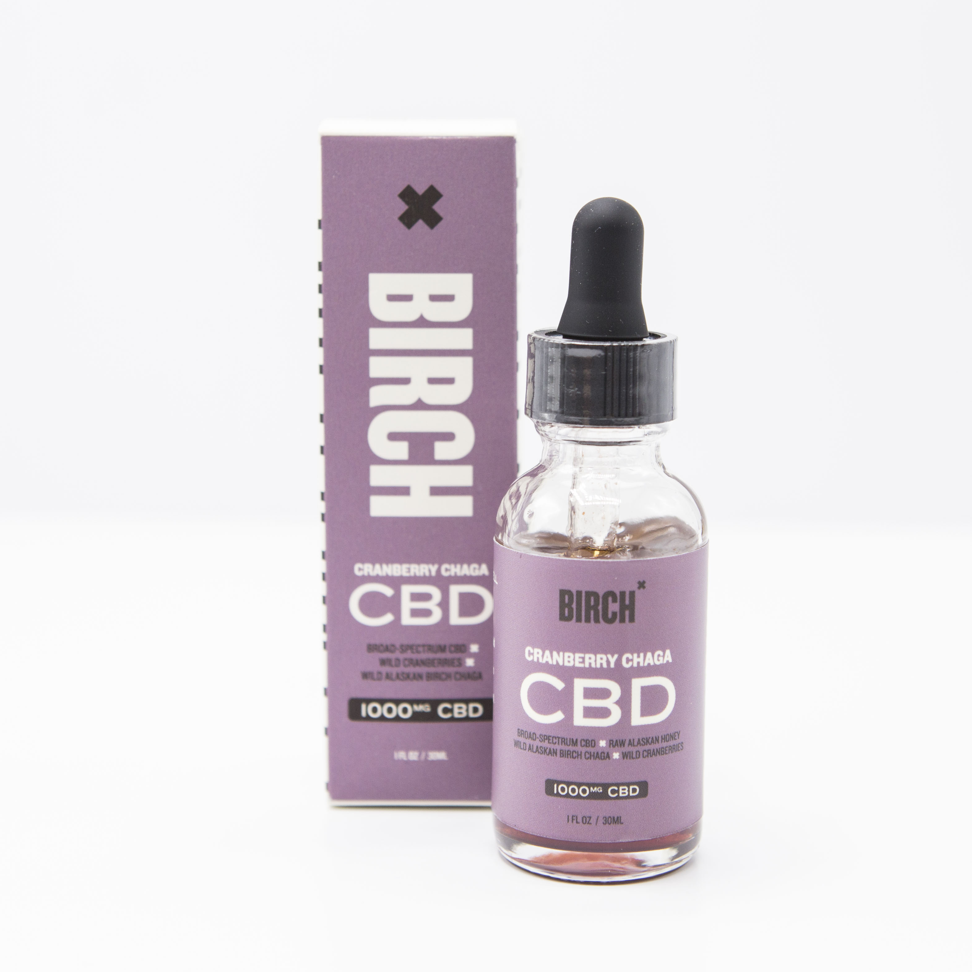 Photograph of product: Cranberry Honey Chaga CBD Tincture - $65/1000mg