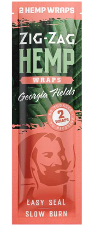 Photograph of product: ZIG ZAG | Accessory | Hemp Wraps | Georgia Fields | 2pk