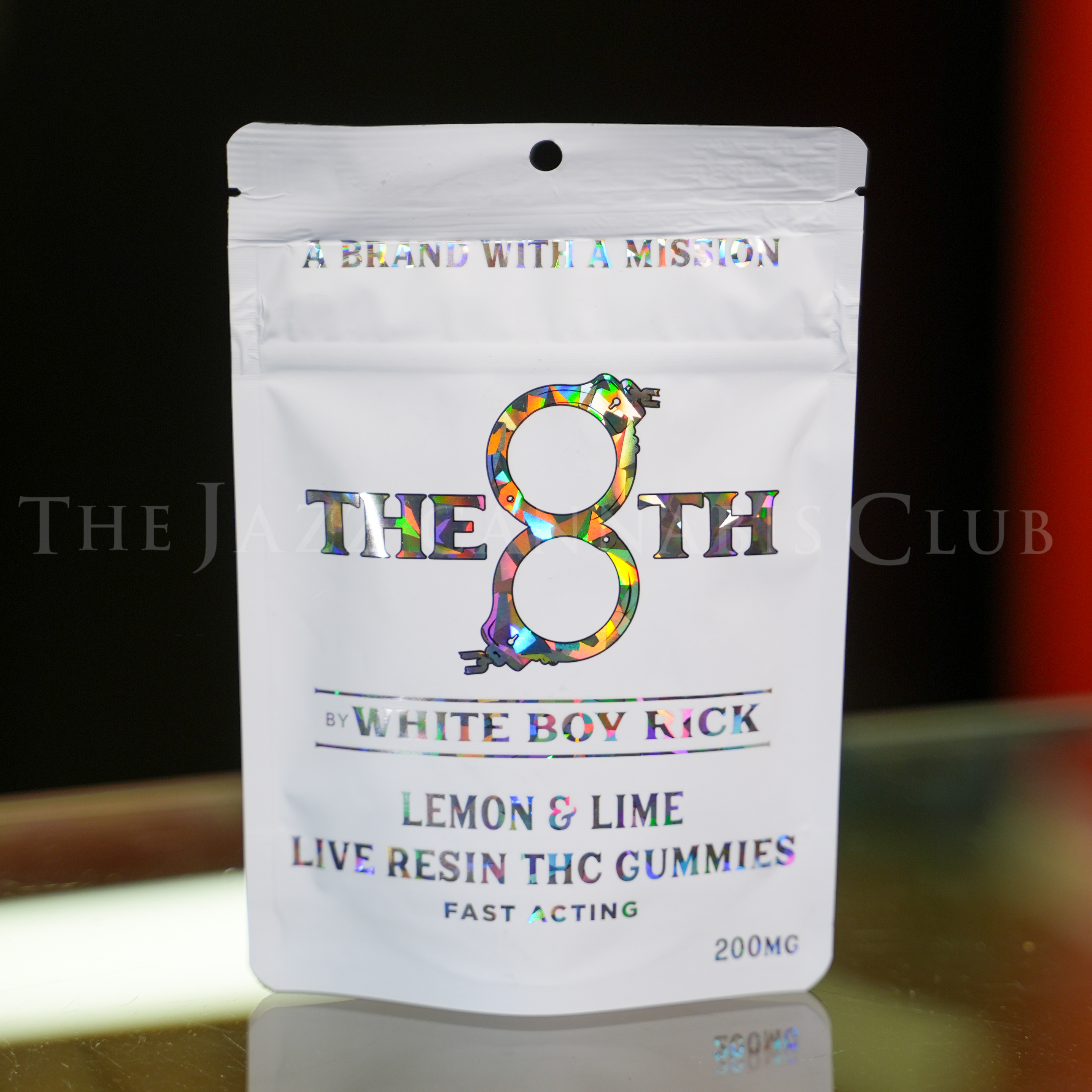 Photograph of product: The 8th White Boy Rick - 200mg Live Resin Gummies Lemon & Lime