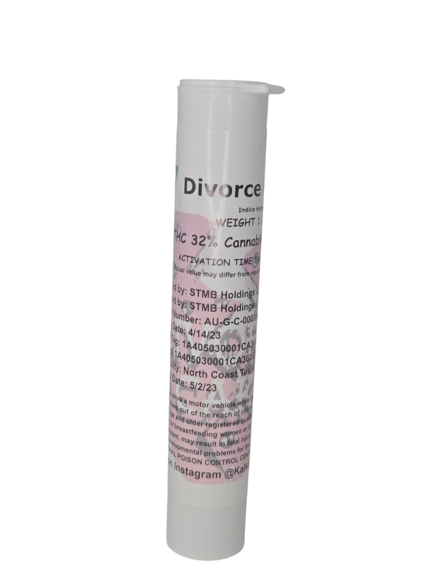 Photograph of product: Divorce Cake | 1g Preroll