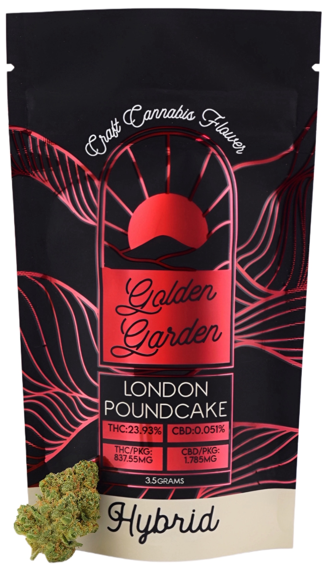 Photograph of product: 725 Golden Garden - London Pound Cake - 3.5g