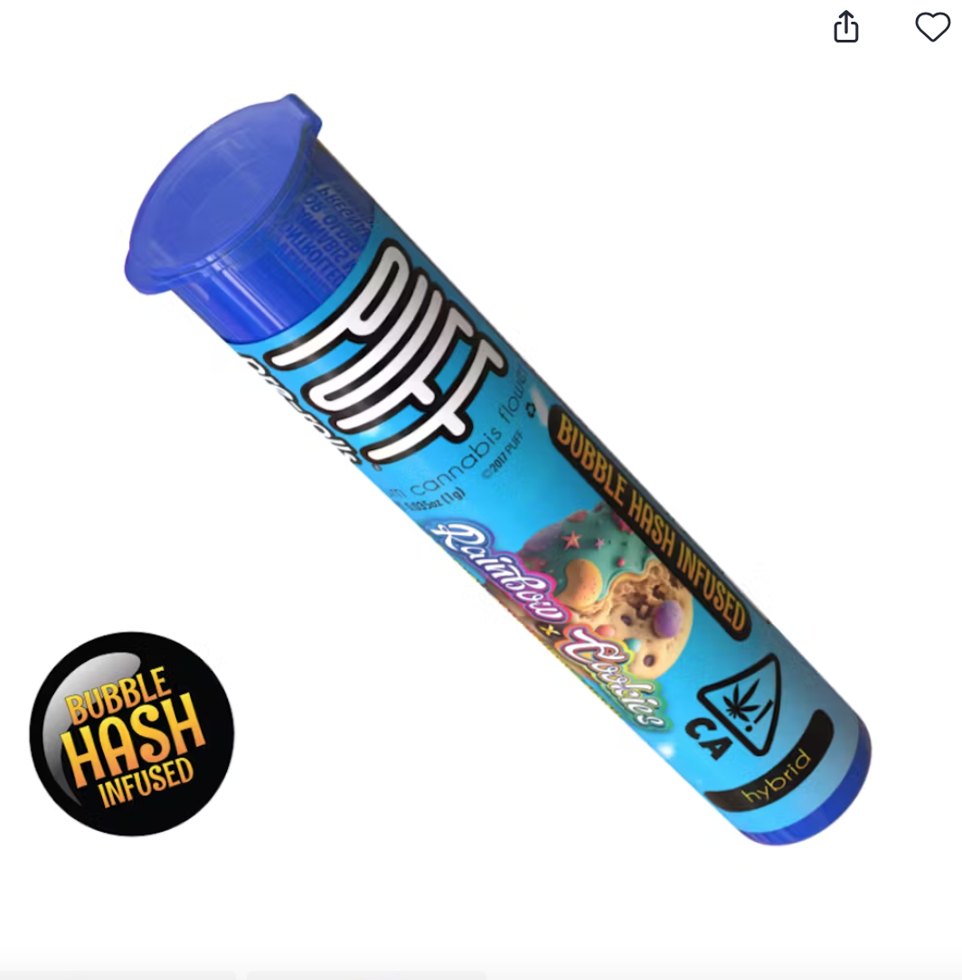 Photograph of product: PUFF - Rainbow Cookies x LA Kush Cake - 1g