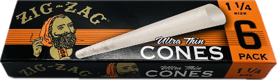 Photograph of product: Zig Zag Ultra Thin 1 1/4 Cones 6 Pack